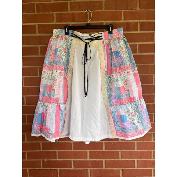Vintage Style Plus Size Patchwork Skirt - Picture 1 of 4
